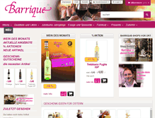 Tablet Screenshot of barrique-shop.de